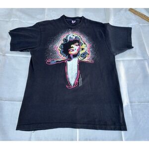 Vintage 1991 Marilyn Monroe Black T Shirt Men's XL